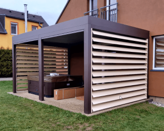 Pergola v odstínu Marrone 03 Metallic