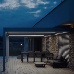 Bioklimatická pergola SKYLINE s LED osvětlením 