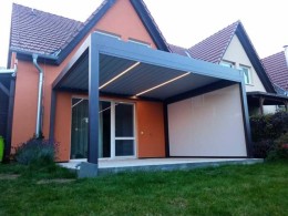 Hliníková pergola s LED osvětlením