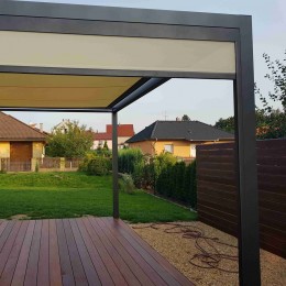 Hliníková pergola CUBE A vyrobená na míru