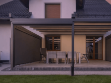 Markýzová pergola s LED osvětlením