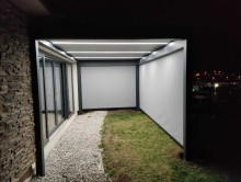 Osvětlená hliníková pergola 
