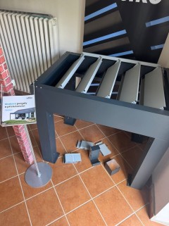 Maketa bioklimatické pergoly v Blansku 