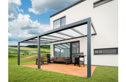 Polykarbonátová hliníková střecha ESPACE je standardně ve 4 barvách 