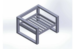 Konstrukce venkovní hliníkové židle