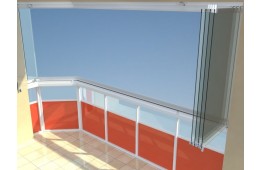 Bezrámový zasklívací systém AluVista je vhodný do balkonů a lodžií